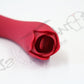 Double pleasure flickering rose vibrator