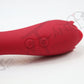 Double pleasure flickering rose vibrator