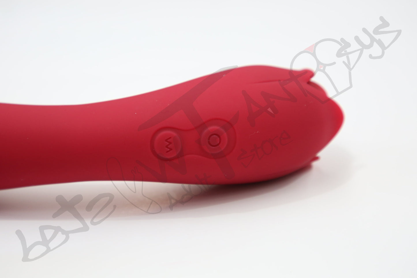 Double pleasure flickering rose vibrator
